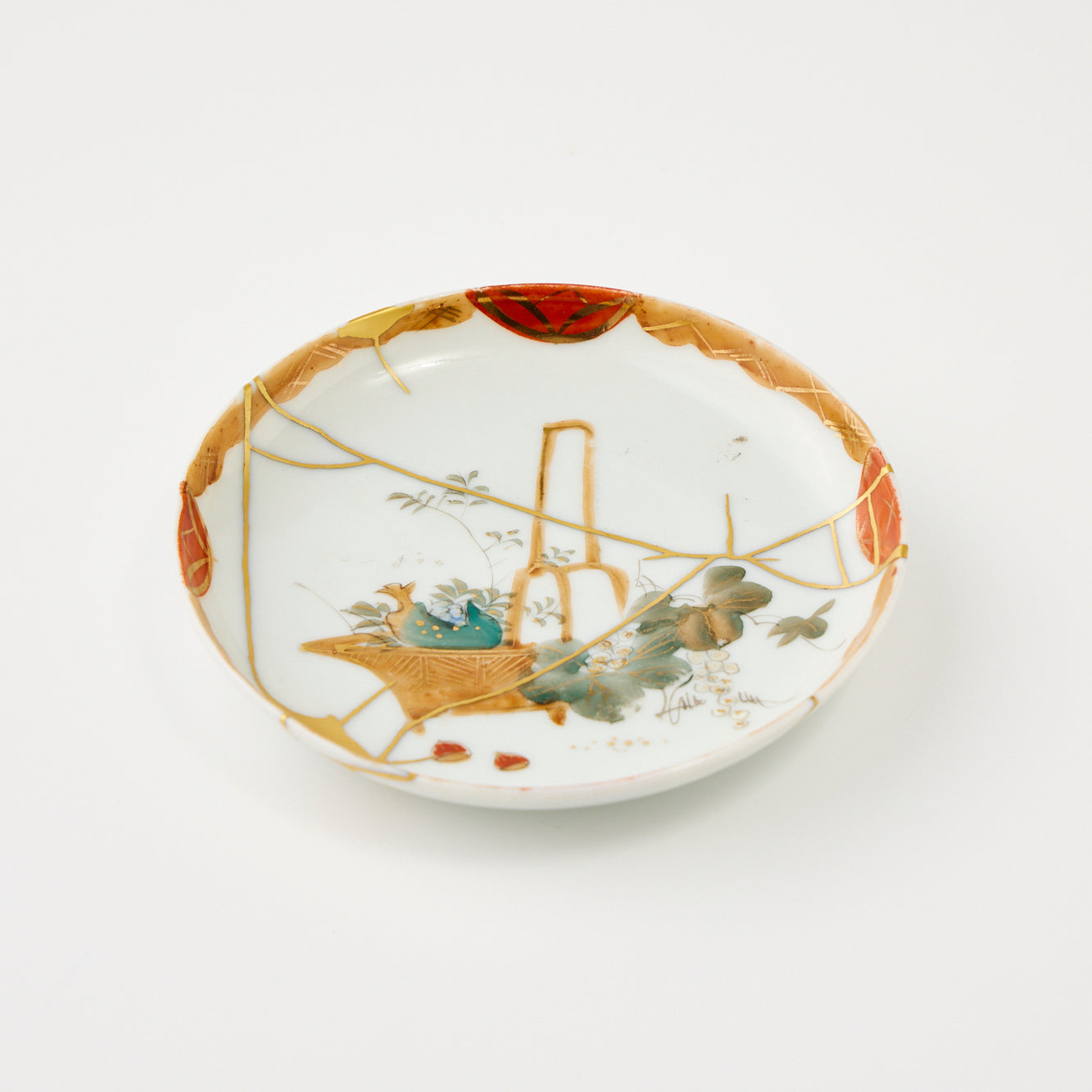 KINTSUGI Small Plate – Golden Meadow Path|Available at Ebisu Studio