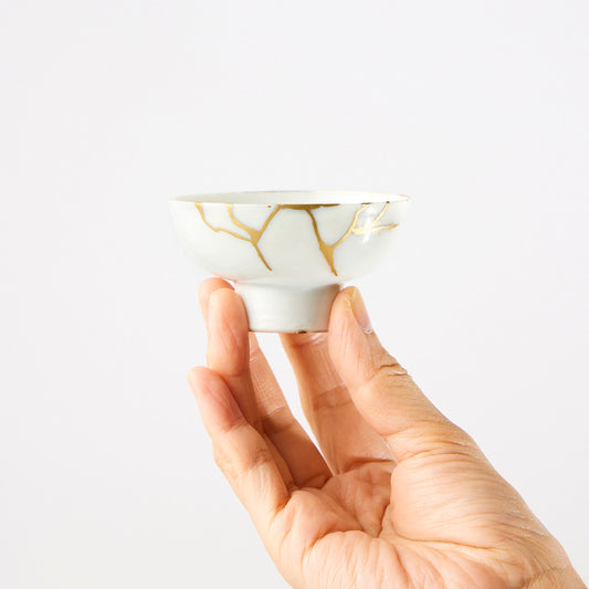 KINTSUGI Celebration Sake Cups from the Greater East Asia War Era – A Masterpiece from Ishikawa, Japan|Food Safe
