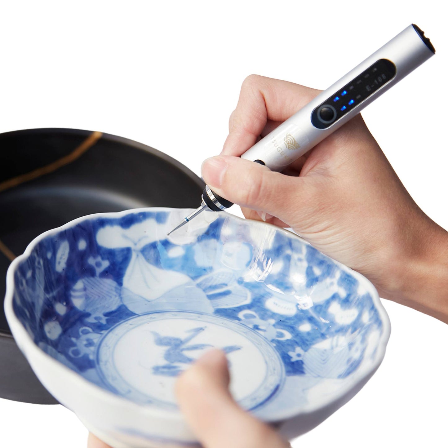 Cordless Electric Carving Pen with 22 Diamond Bits for Kintsugi