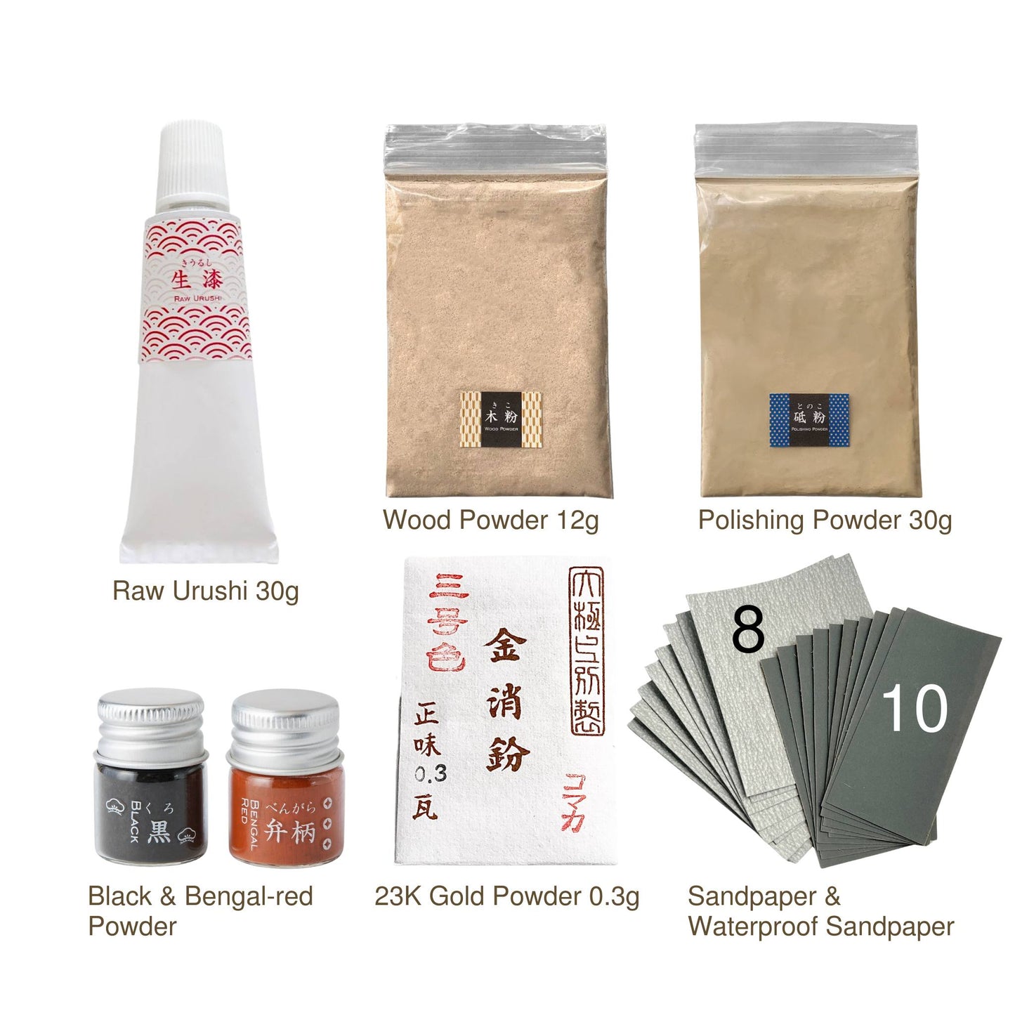 Refill Kintsugi Repair Kit|All-in-One Consumable Materials Set