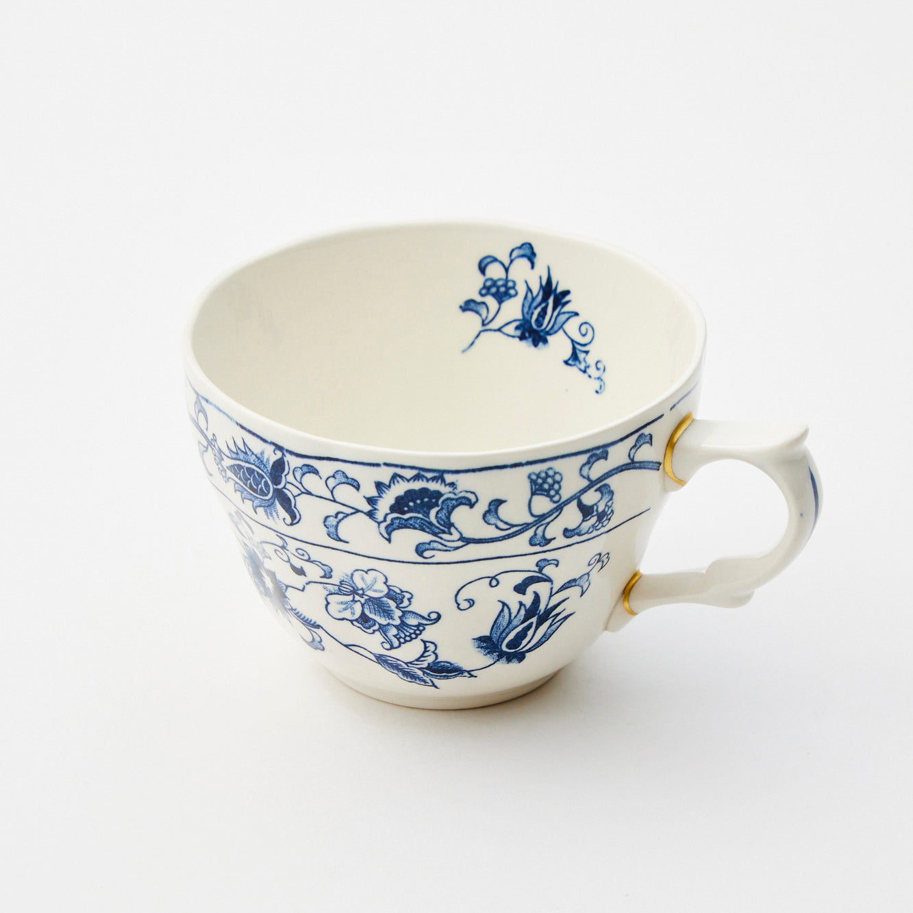 KINTSUGI NIKKO Double Phoenix Blue Respite Teacup|Available at Asakusa Studio
