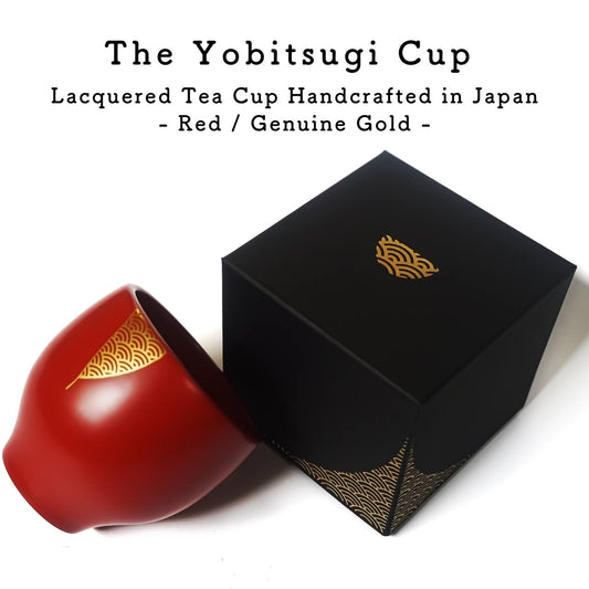 Yobitsugi Cup - Red Lacquered Cup Handcrafted in Japan