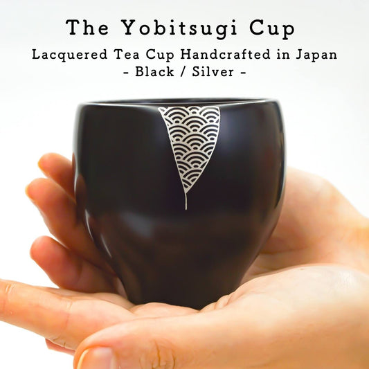 Yobitsugi Cup - Black Lacquered Cup Handcrafted in Japan