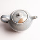 SILVER-TSUGI Teapot with Blue Ocean Wave Maki-e