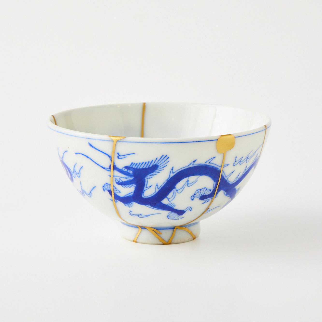 KINTSUGI Golden Dragon Revival Bowl – Symbol of Strength and