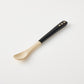 Dessert Spoon – Black & White Urushi Finish｜Available at Ebisu Studio