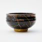 KINTSUGI Tea Ceremony Heritage: Dark Brown Matcha Bowl｜Food Safe
