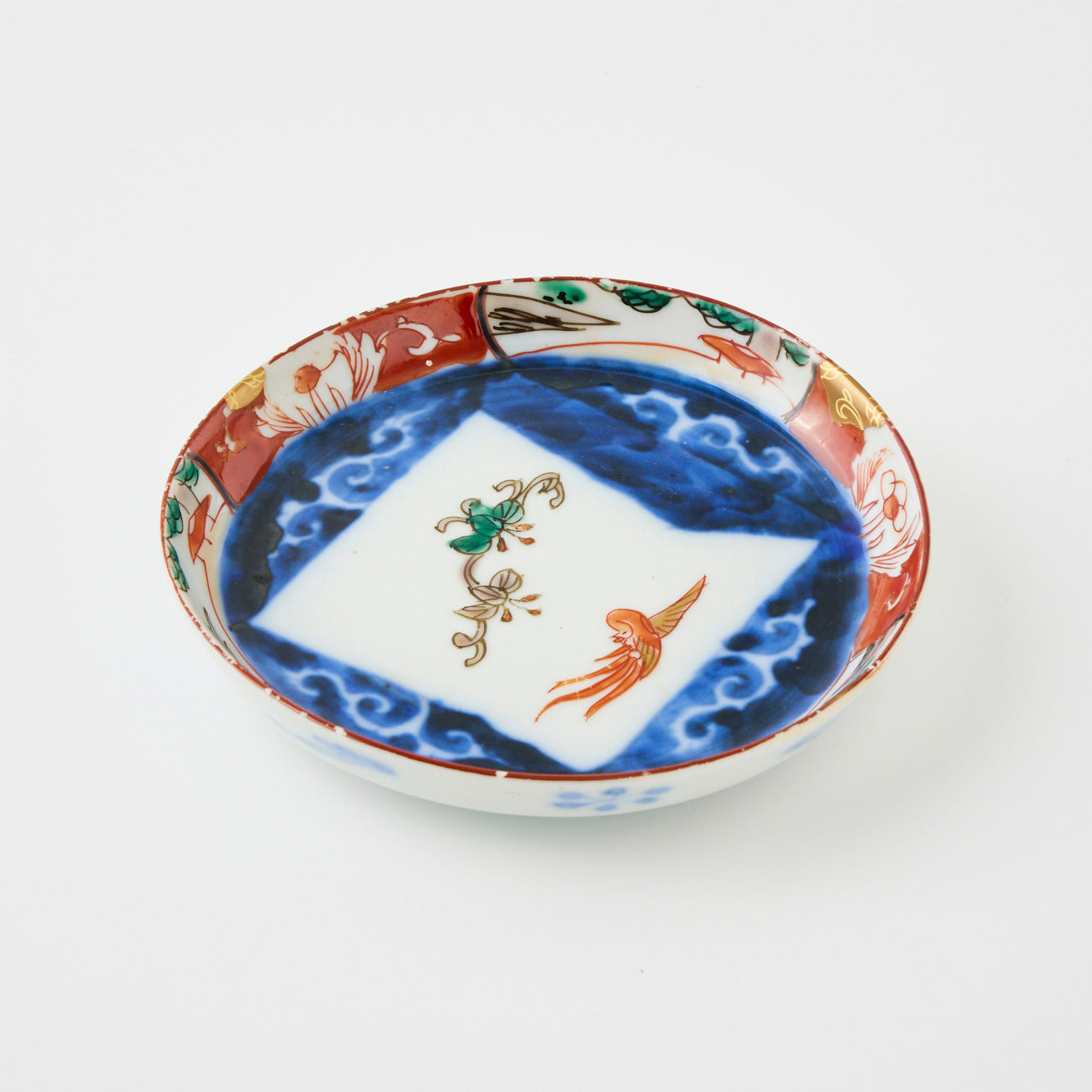 KINTSUGI Maki-e Small Plate – Phoenix in Gold｜Available at Asakusa Studio