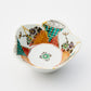 KINTSUGI Colorful Blossoms Gold-Adorned Flower-shapedShallow Bowl｜Food Safe