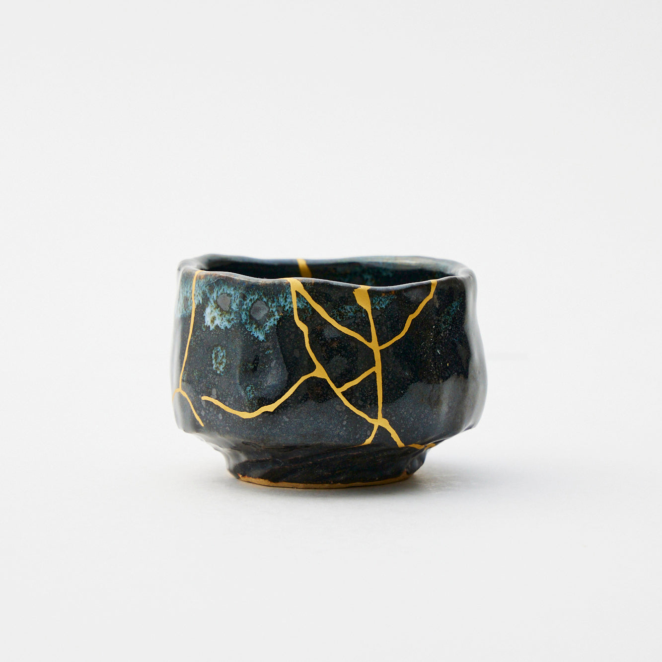 KINTSUGI Lightning Black Sake Cup｜Food Safe