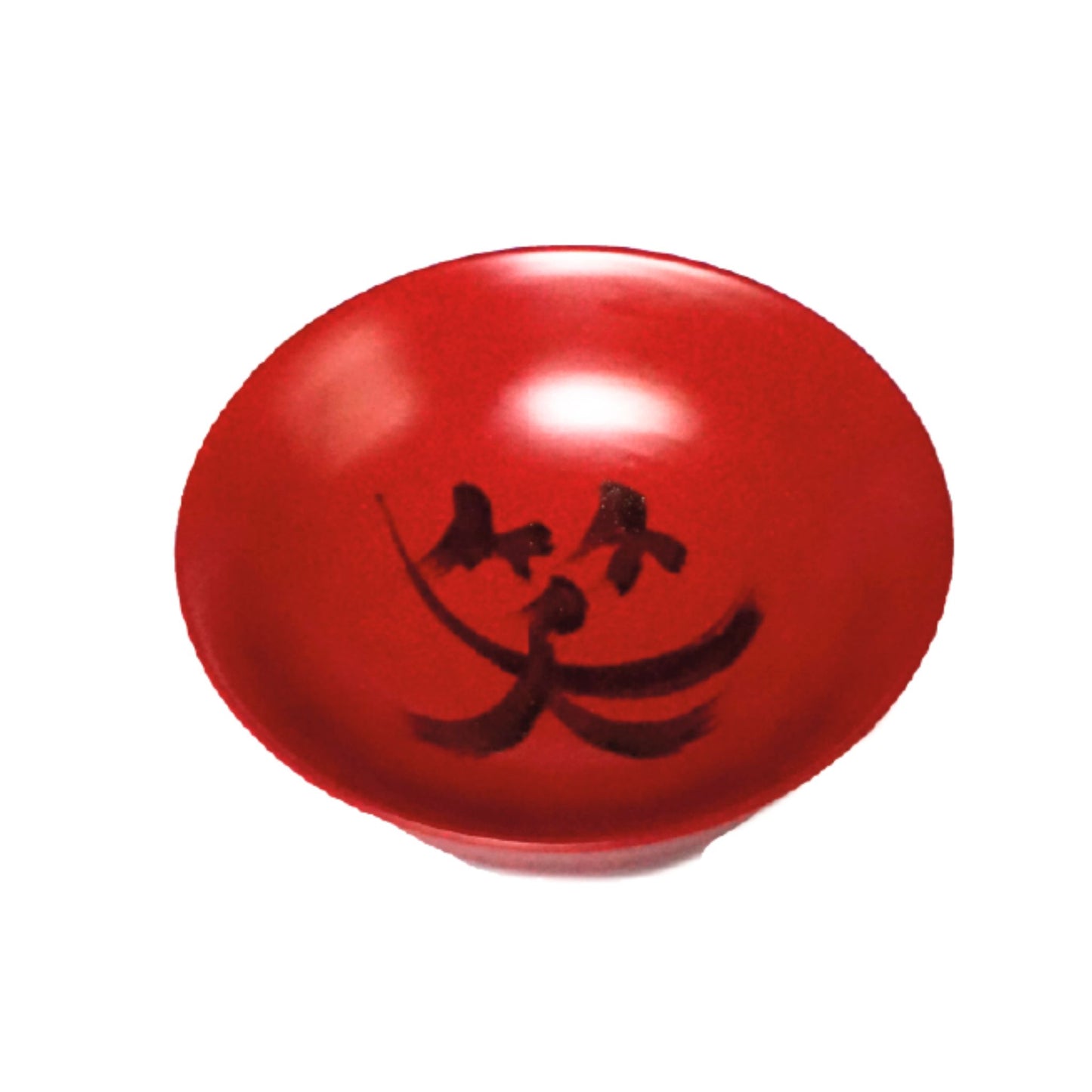 Traditional Lacquered Sake Cup Decorated with an Auspicious Omen - Made by Master Yagi