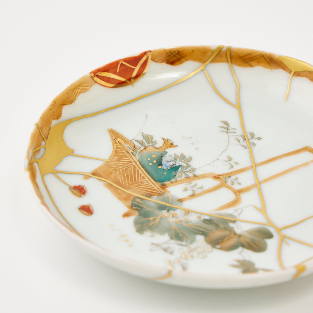 KINTSUGI Small Plate – Golden Meadow Path｜Available at Ebisu Studio