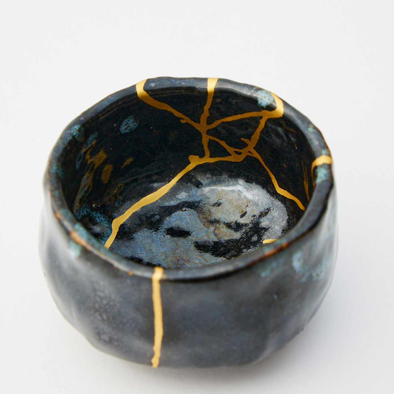KINTSUGI Lightning Black Sake Cup｜Food Safe