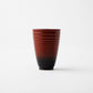 Tall Red Urushi Lacquer Sake Cup by Shigeki Yagi – A Masterpiece from Ishikawa, Japan