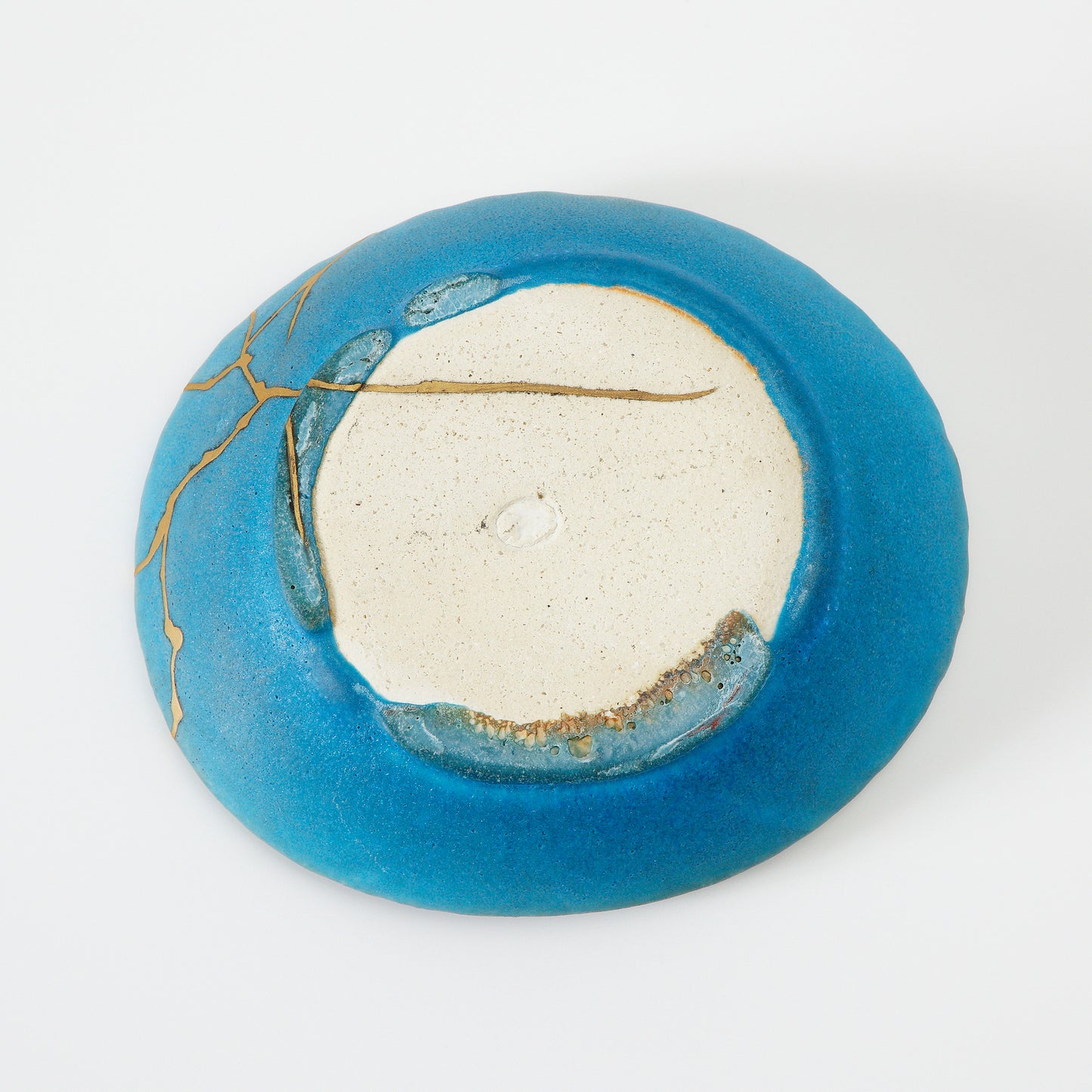 KINTSUGI Persian Blue Bowl by Shigeki Yagi, Ishikawa