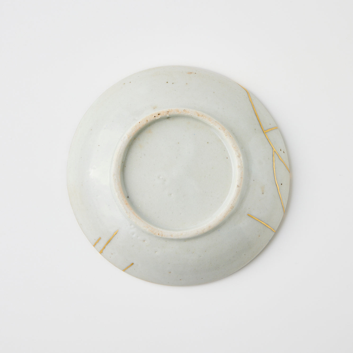 KINTSUGI - Imari Blue Poem Plate with Hyakunin Isshu｜Available at Ebisu Studio