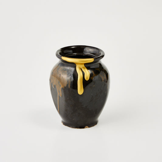 KINTSUGI Black Pot, Melting Gold｜Available at Ebisu Studio