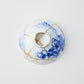 KINTSUGI Tea Bowl with Blue Landscape and Cloud-like Gold Repairs｜Available at Ebisu Studio