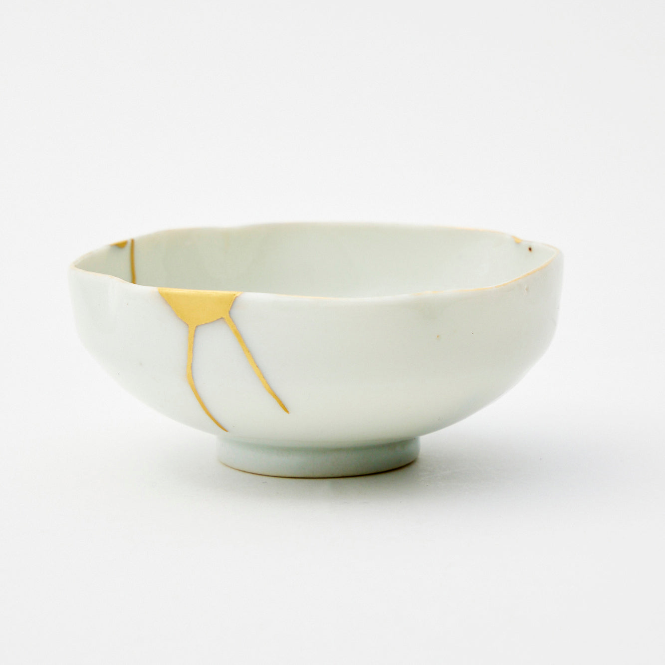 KINTSUGI Pine & Sensu Folding Fan Shallow Dish｜Food Safe
