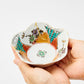 KINTSUGI Colorful Blossoms Gold-Adorned Flower-shapedShallow Bowl｜Food Safe