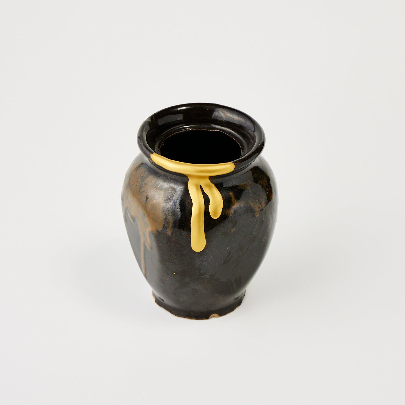 KINTSUGI Black Pot, Melting Gold｜Available at Ebisu Studio