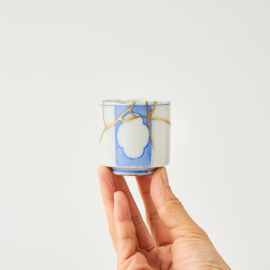 KINTSUGI Impressed Blue Cup｜Available at Ebisu Studio