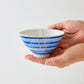 KINTSUGI - Auspicious Striped Rice Bowl with Golden Repair｜Available at Asakusa Studio