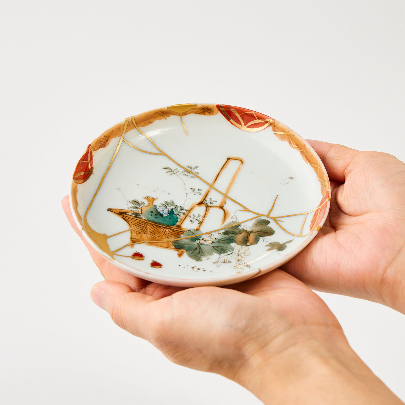 KINTSUGI Small Plate – Golden Meadow Path｜Available at Ebisu Studio