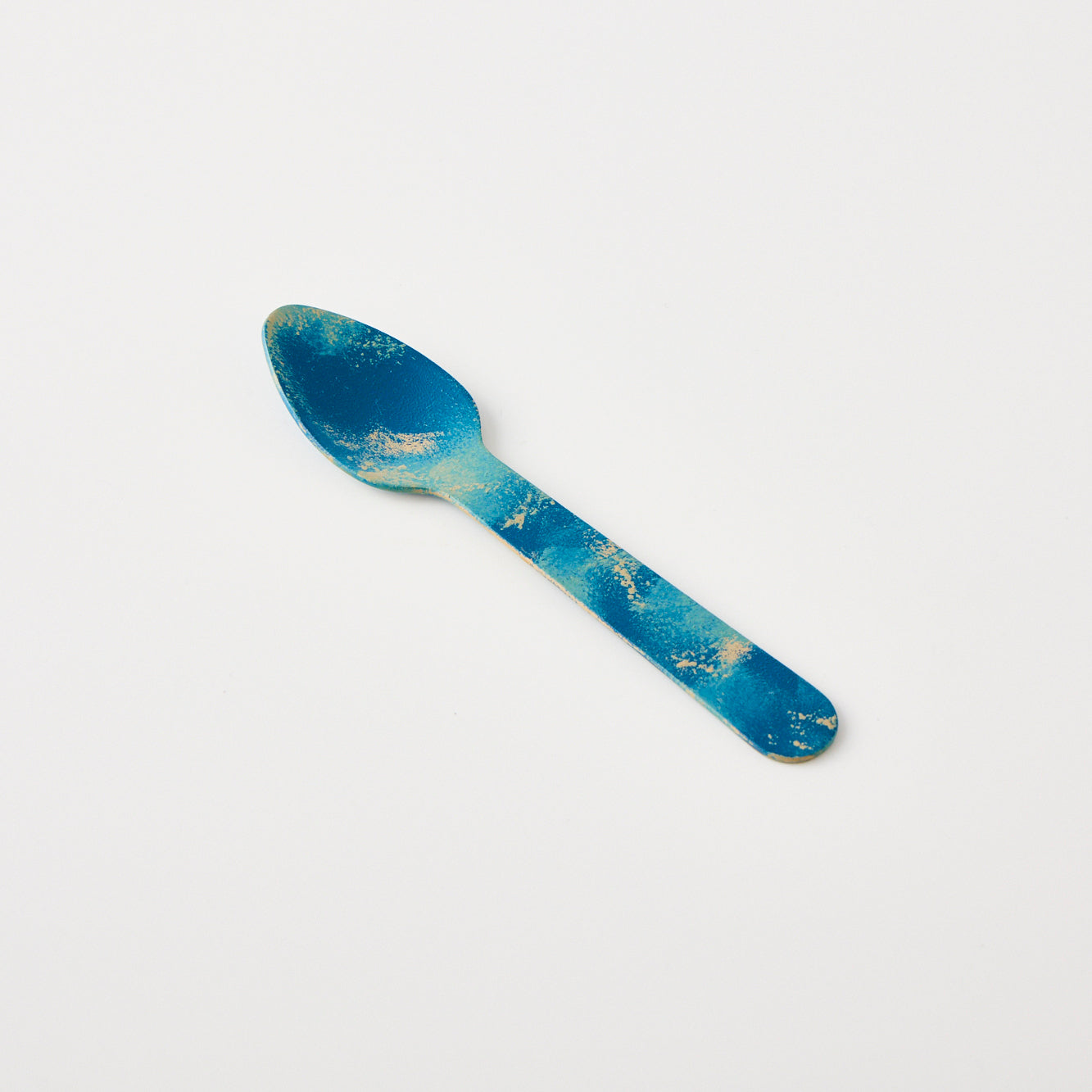 Two-Piece Color Spoon Set Hana Floral Spoon & Tsugaru Strait Waves Spoon｜Available at Ebisu Studio