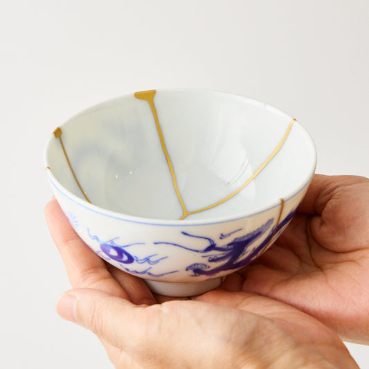 KINTSUGI Golden Dragon Revival Bowl – Symbol of Strength and Renewal｜Available at Ebisu Studio