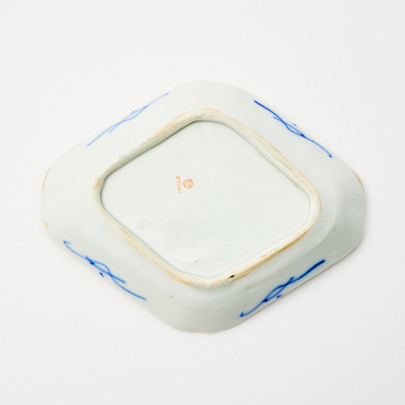 KINTSUGI Willow-Yakatabune Diamond Small Plate｜Food Safe