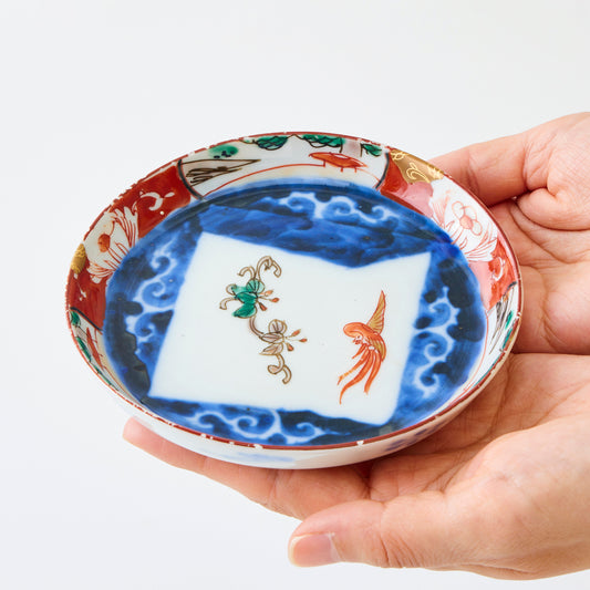 KINTSUGI Maki-e Small Plate – Phoenix in Gold｜Available at Asakusa Studio
