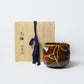 KINTSUGI – Amber-Glazed Matcha Bowl with Quiet Gold｜Available at Ebisu Studio