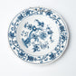 KINTSUGI – Blue Floral Arabesque Saucer with Quiet Gold｜Available at Ebisu Studio