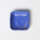 KINTSUGI – Deep Blue Square Dish with Radiant Gold｜Available at Ebisu Studio