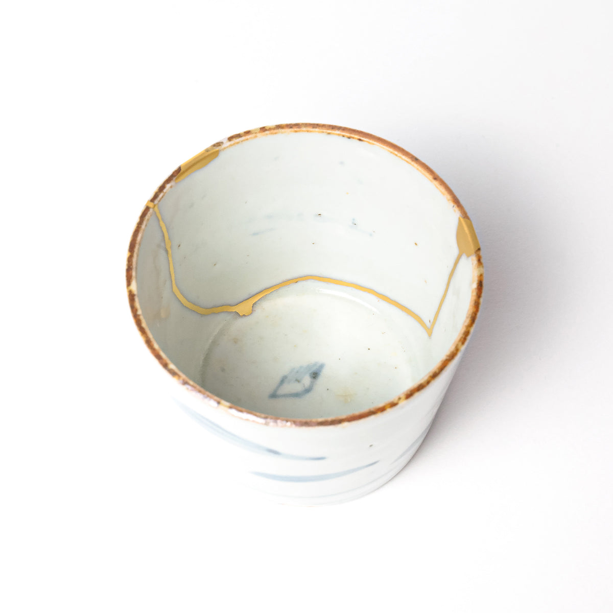 KINTSUGI – Soba Cup with Harbor Town and Boats｜Available at Ebisu Studio