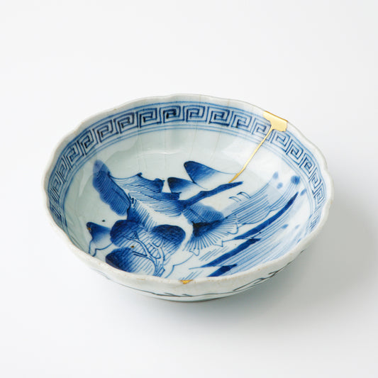 KINTSUGI Imari Porcelain Plate | Japanese Traditional Method