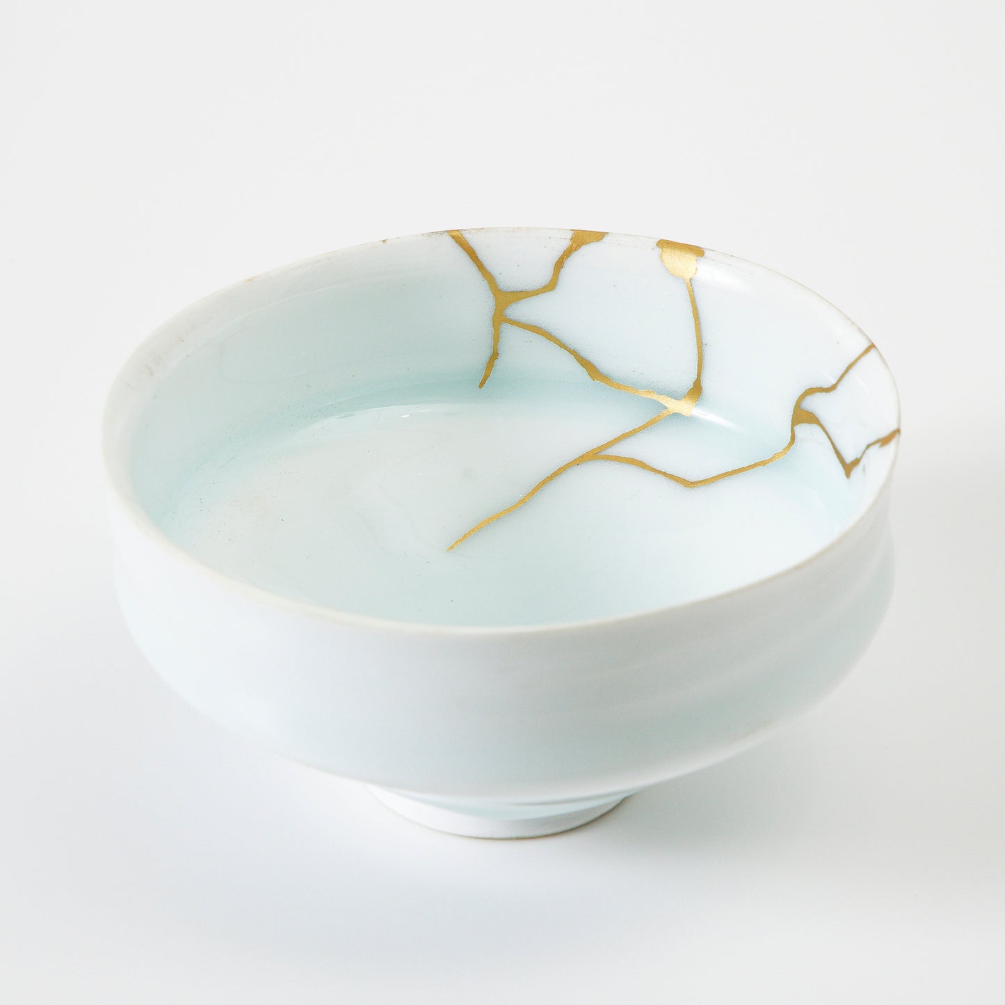 KINTSUGI White Bowl by Shigeki Yagi, Ishikawa